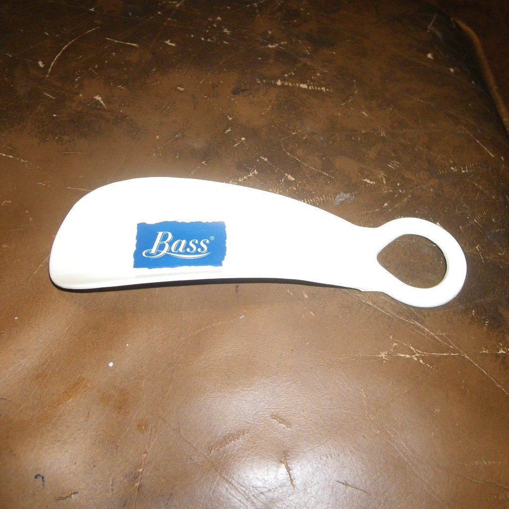 Vintage Bass Hard Plastic Shoehorn Advertising Promotional Item Vintage Bass Hard Plastic Shoehorn Advertising Promotional Item
